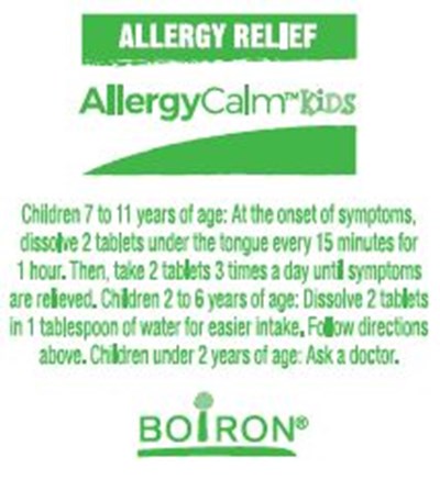 Label (Allergycalm Kids 60 Tabs Foil Alu.1gax)